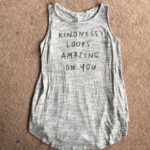 Athletic gray tank top
